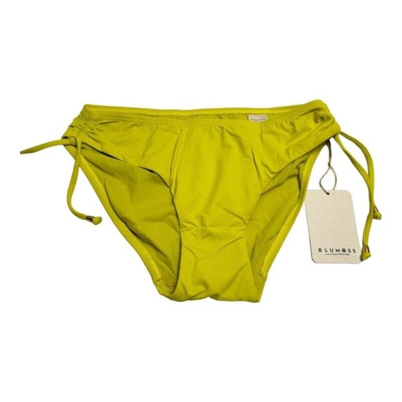 NEW BLUMOSS CARENA HALTER HIPSTER BOTTOM ONLY - LIME YELLOW XS - Picture 2 of 13